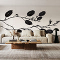 Shadow Leaves I Mural Wallpaper - room preview 02