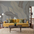 Foliage Flow, Mink Mural Wallpaper - room preview 02
