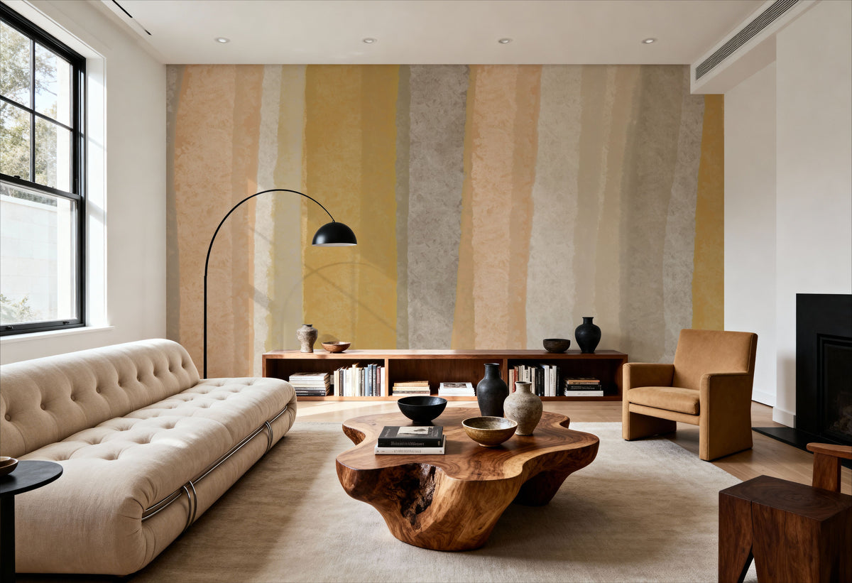 Modern Abstract `Collis Yopie` Mural Wallpaper - room preview 02