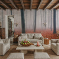 Red Autumn Leaves Mural Wallpaper - room preview 02