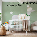 Puppy It's Cold Outside IV Mural Wallpaper - room preview 02