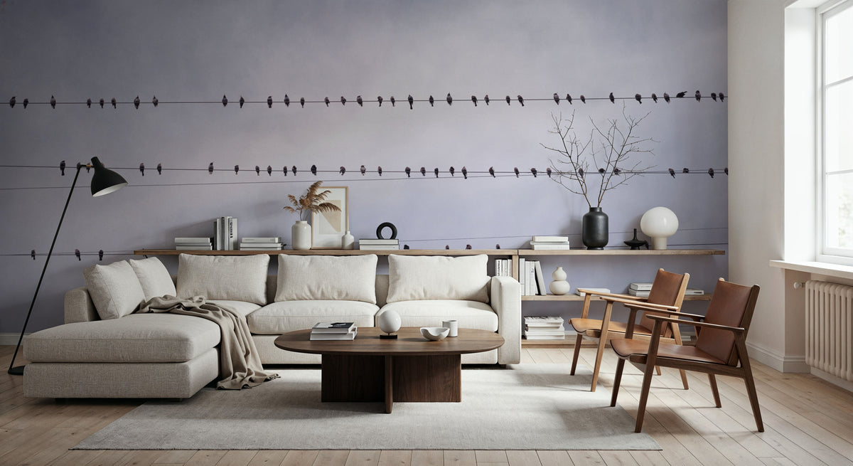 Birds in Harmony Mural Wallpaper - room preview 02