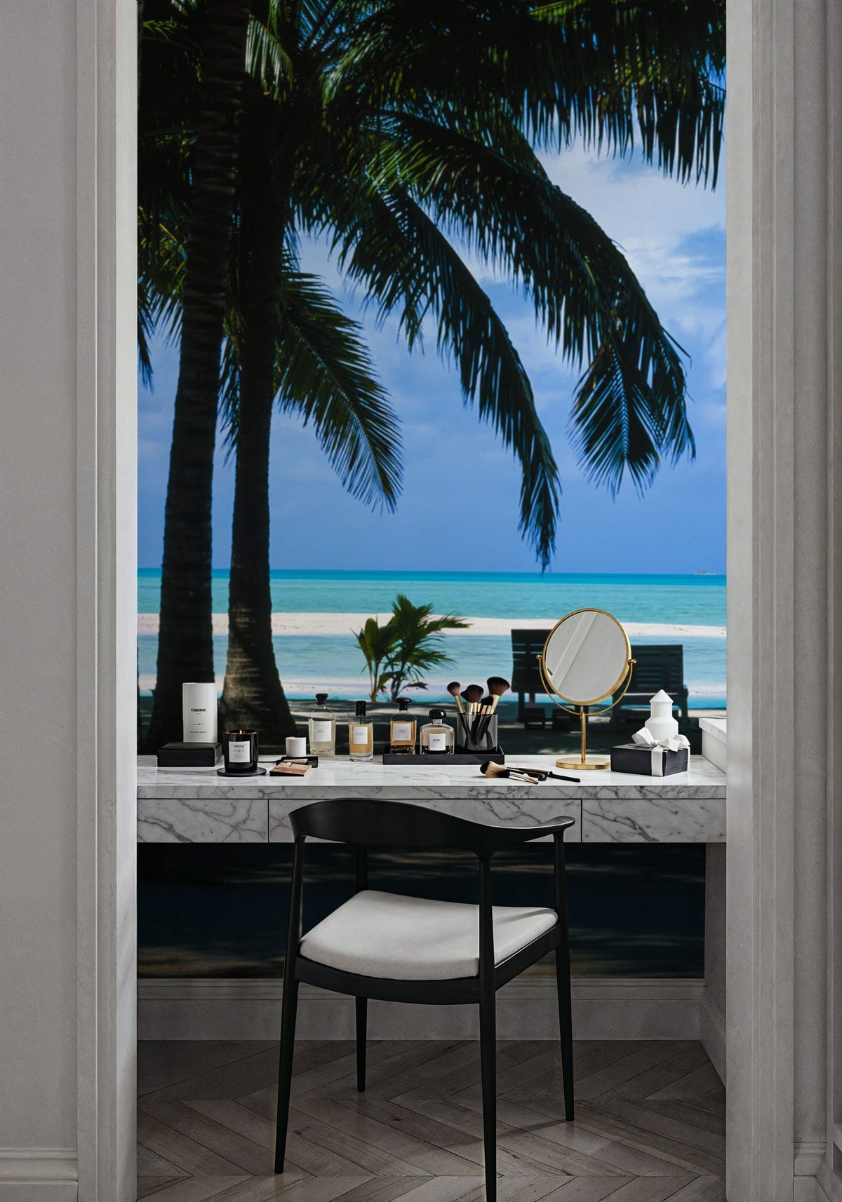 Palm Panorama II Mural Wallpaper - room preview 02