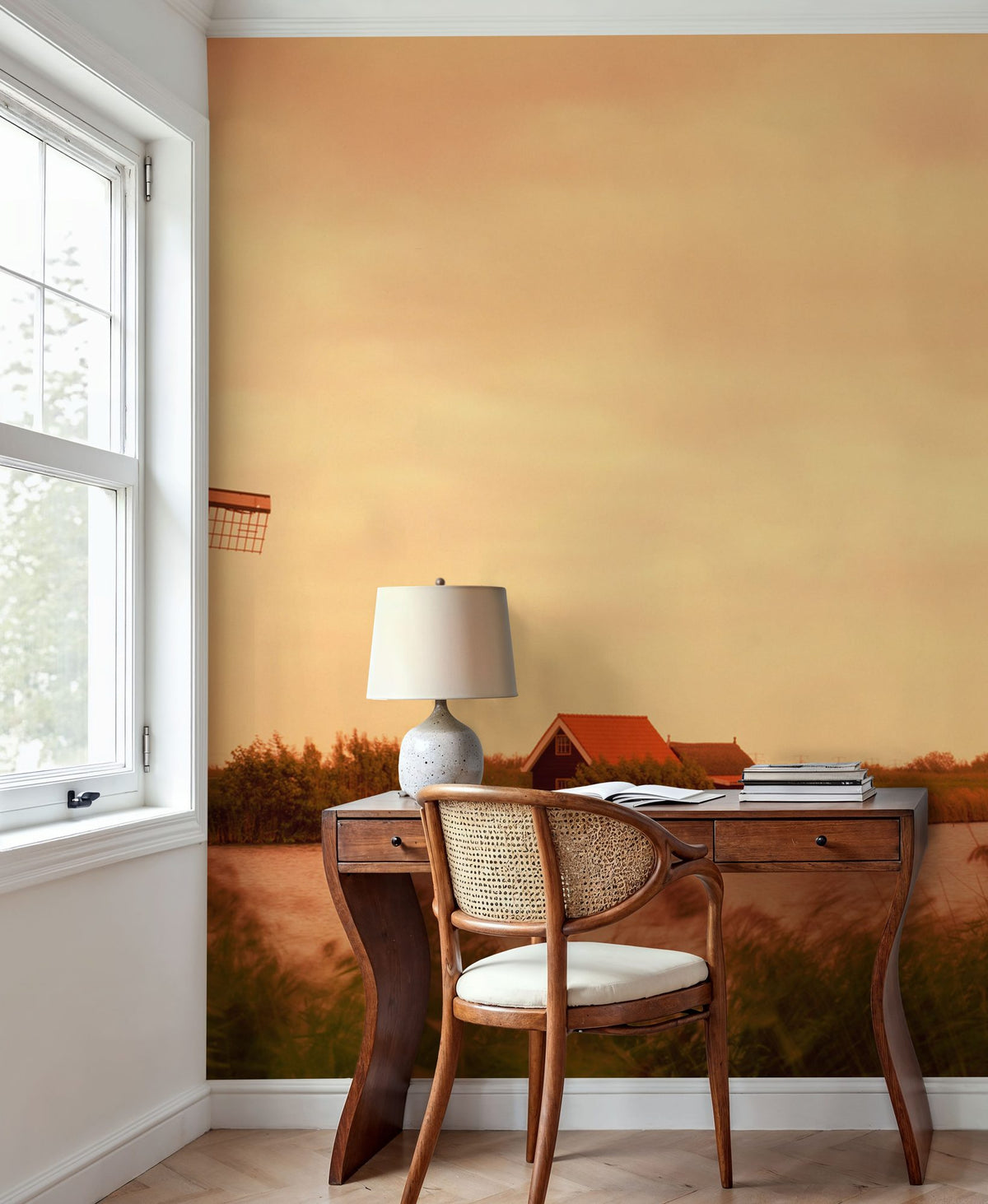 Dutch Sunset Windmills Mural Wallpaper - room preview 02