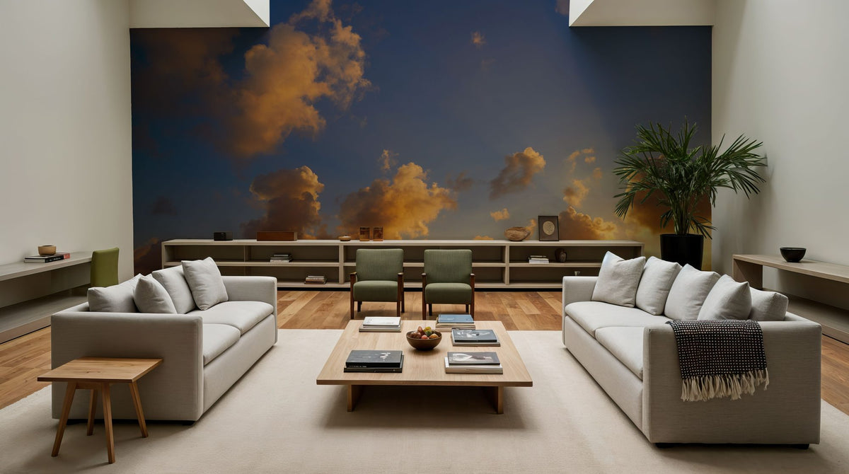 Dramatic Clouds Mural Wallpaper - room preview 02