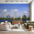 Dutch Riverside Windmill Mural Wallpaper - room preview 02