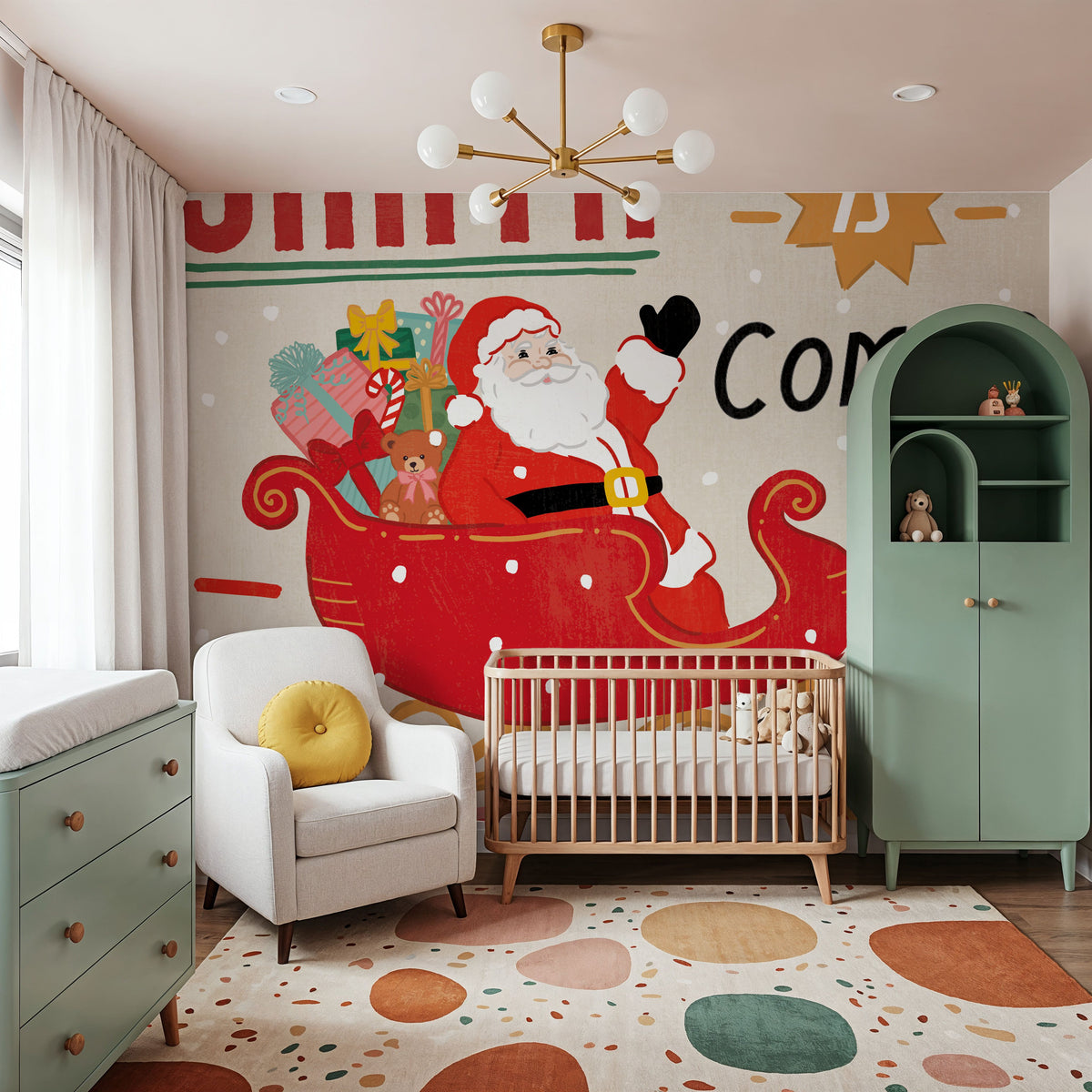 Holiday Patina I Mural Wallpaper - room preview 02