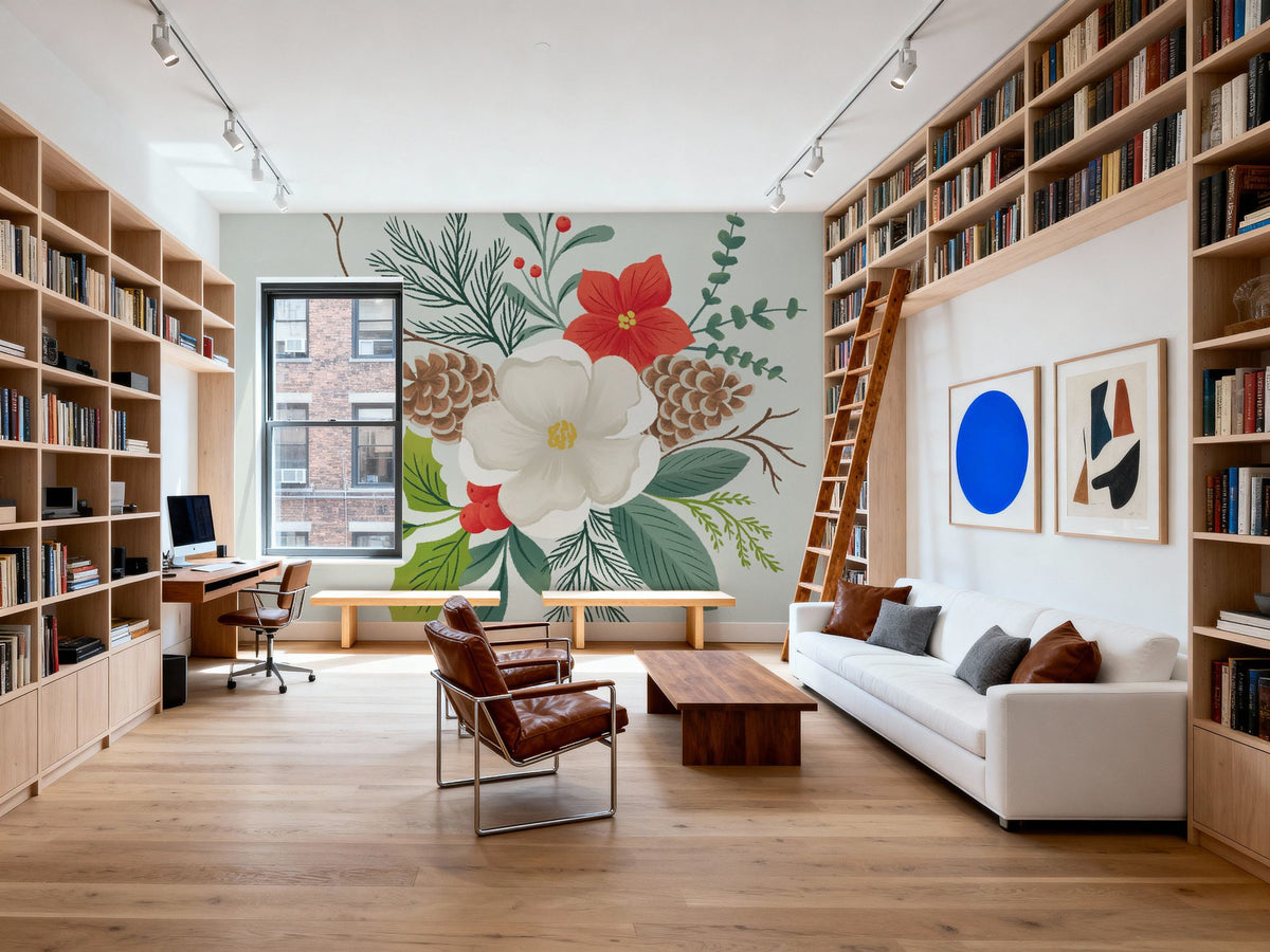 Winter Arrangements II Mural Wallpaper - room preview 02