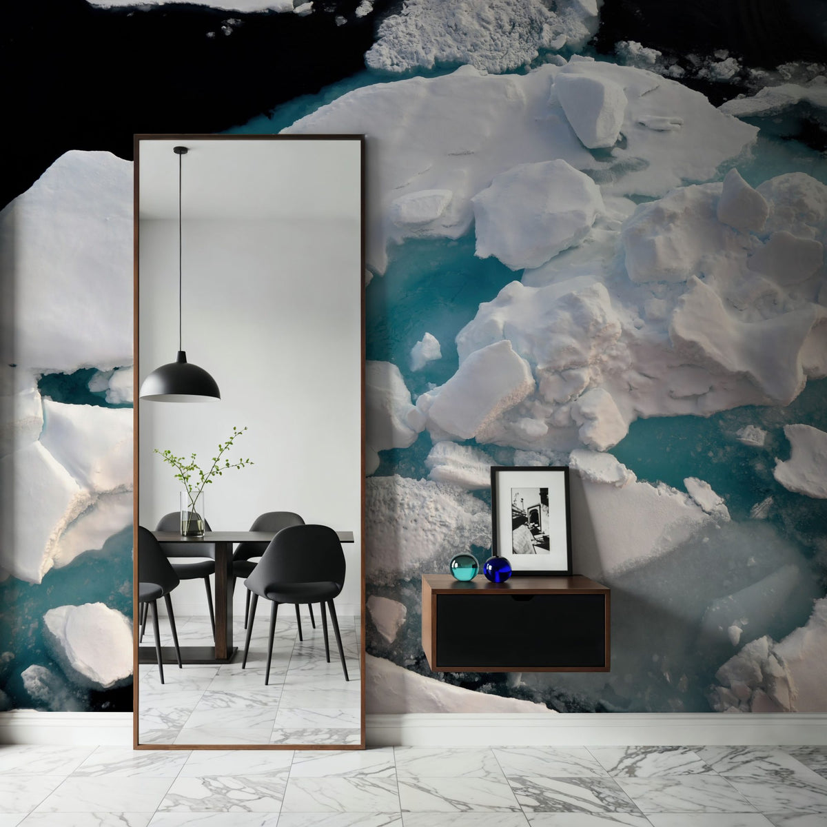 Artic Ocean Mural Wallpaper - room preview 02