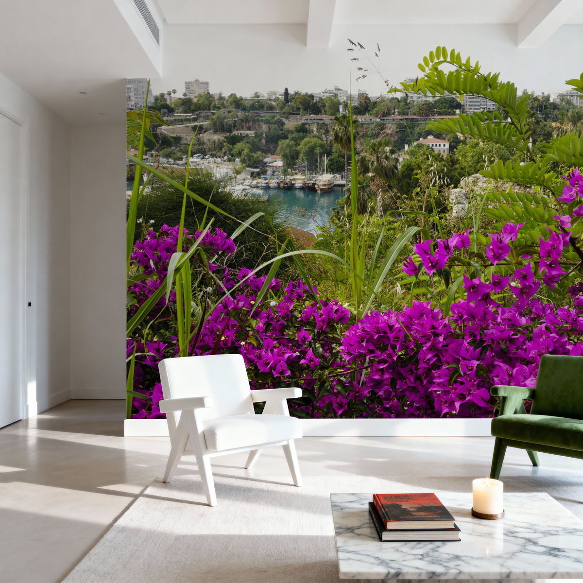 Urban Bloom Mural Wallpaper - room preview 02