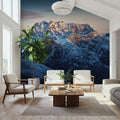 Sunlit Mountain Mural Wallpaper - room preview 02