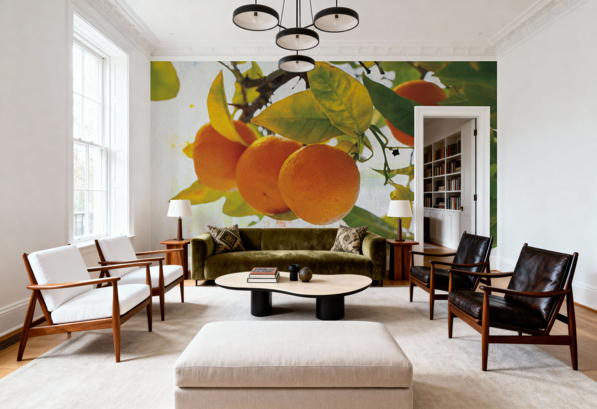 Oranges I Mural Wallpaper - room preview 02