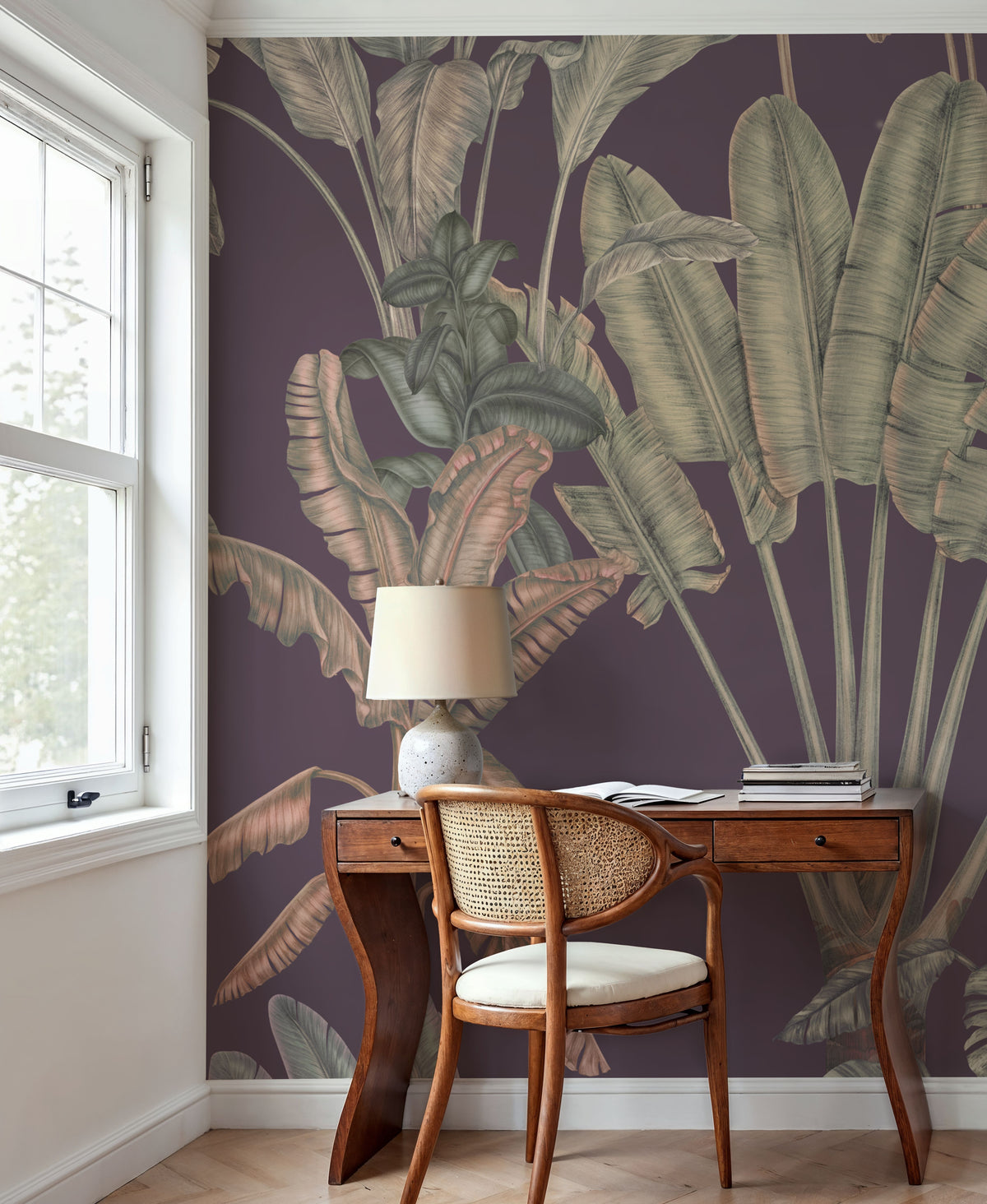 Banana Grove, Lilac Mural Wallpaper - room preview 02
