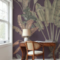 Banana Grove, Lilac Mural Wallpaper - room preview 02