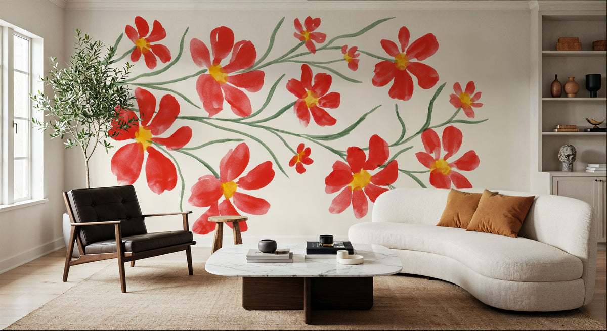 Pretty Blooms IV Mural Wallpaper - room preview 02