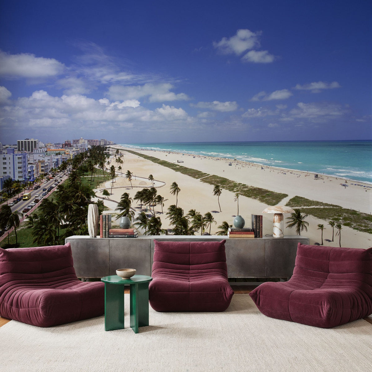 Coastal Paradise Boulevard Mural Wallpaper - room preview 02