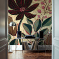 Autumn Florals Mural Wallpaper - room preview 02