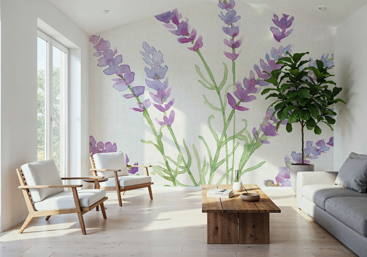 Fresh Floral VII Mural Wallpaper - room preview 02