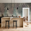 Palms Up Ahead Mural Wallpaper - Neutral Tone - room preview 02