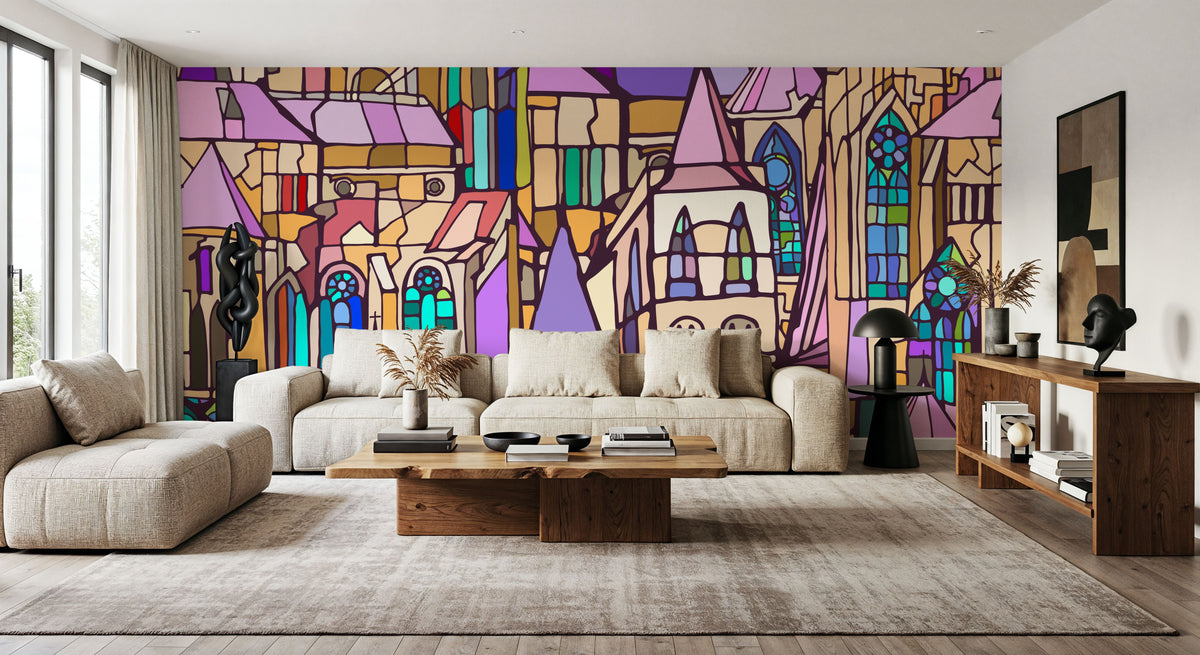 Wonderland Church Mural Wallpaper - room preview 02