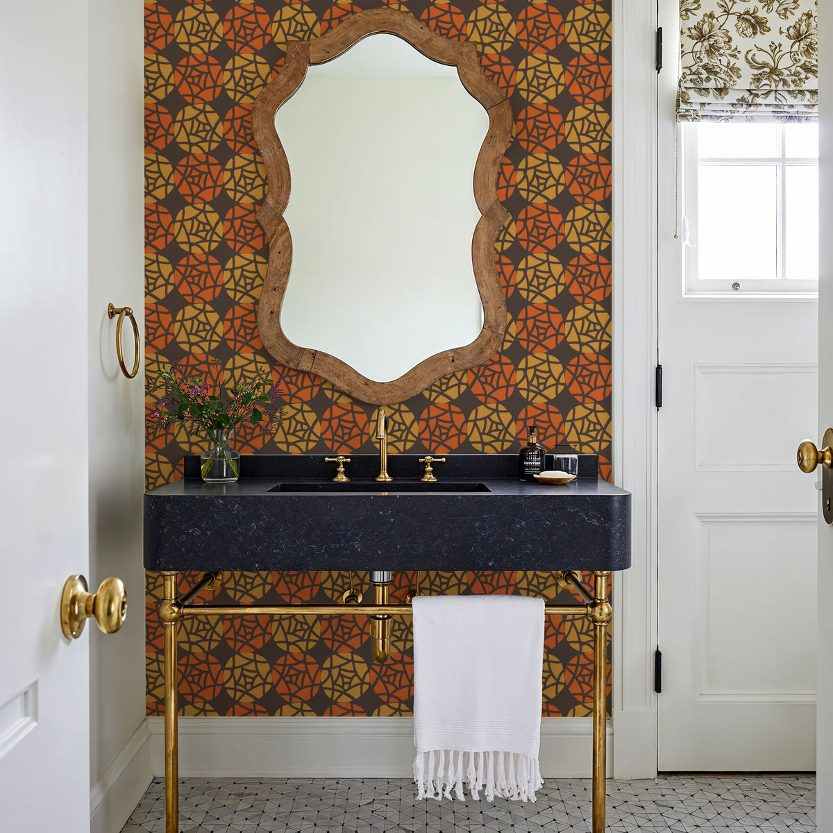 New Harvest Twirls Big Mural Wallpaper - room preview 02