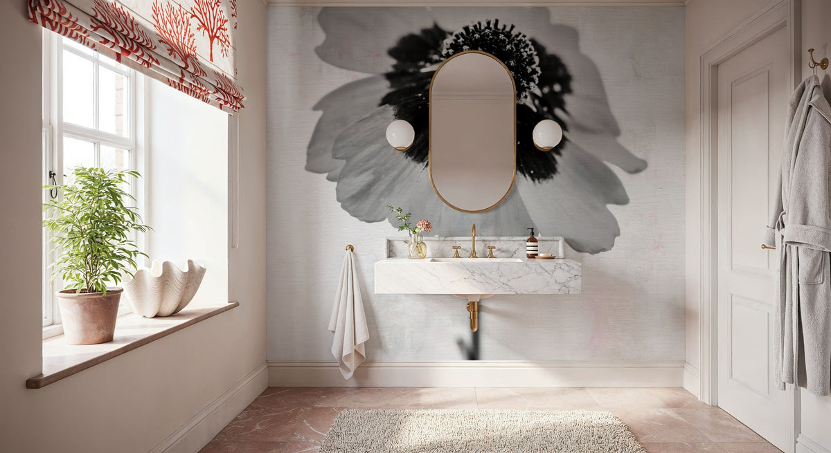 Wonderful Wildflowers XI Neutral Mural Wallpaper - room preview 02