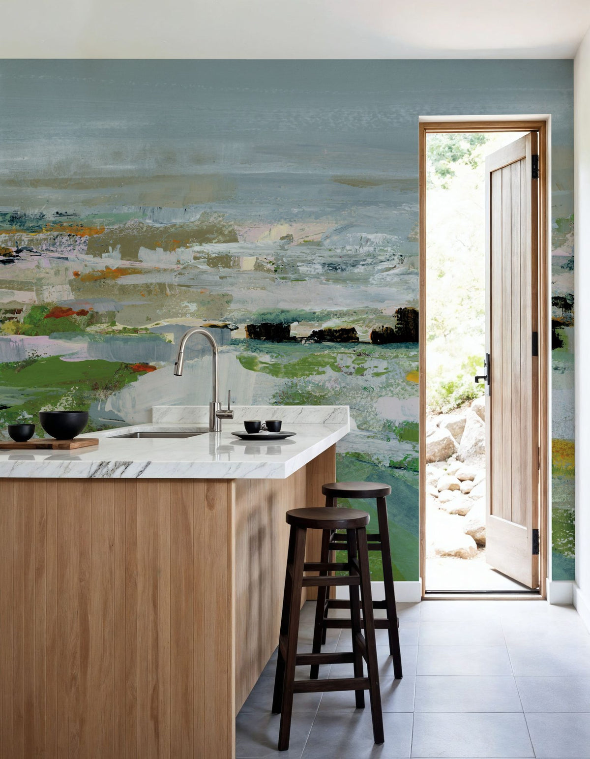 Mossy Shore Mural Wallpaper - room preview 02
