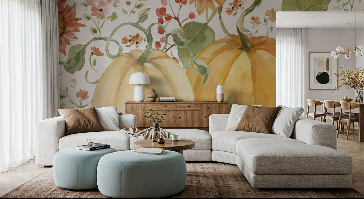 Fall Cottage Garden IV Mural Wallpaper - room preview 02