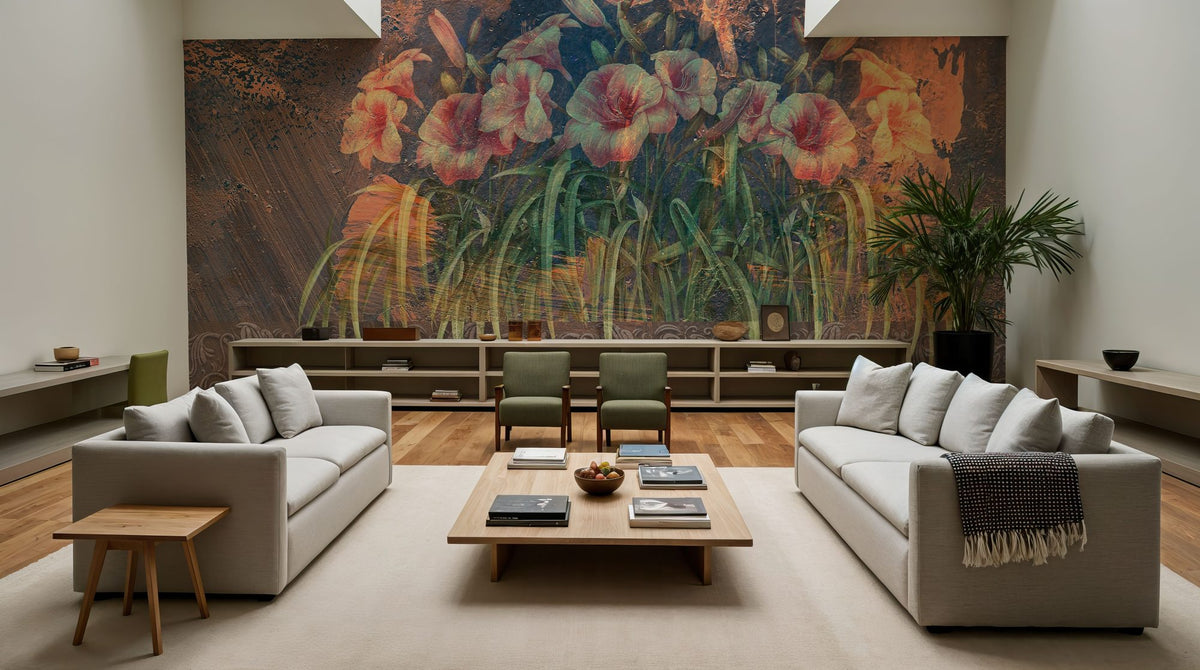 Fresco Blooms Mural Wallpaper - room preview 02