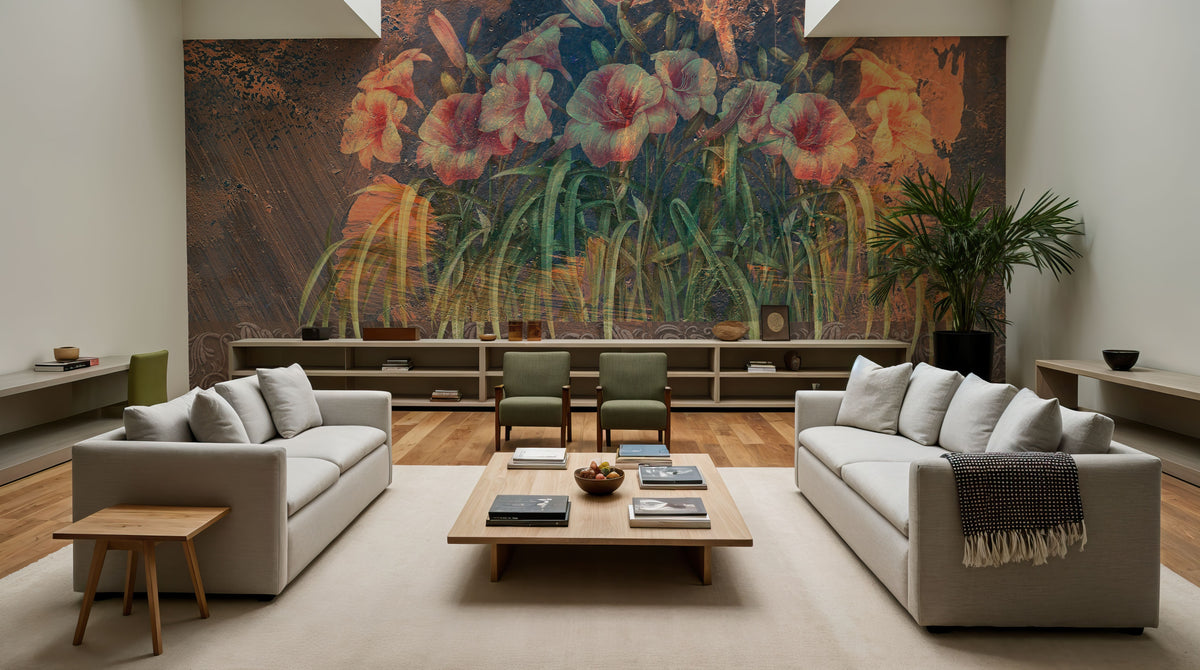 Fresco Blooms Mural Wallpaper - room preview 02