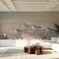 Shorebirds Mural Wallpaper - room preview 02
