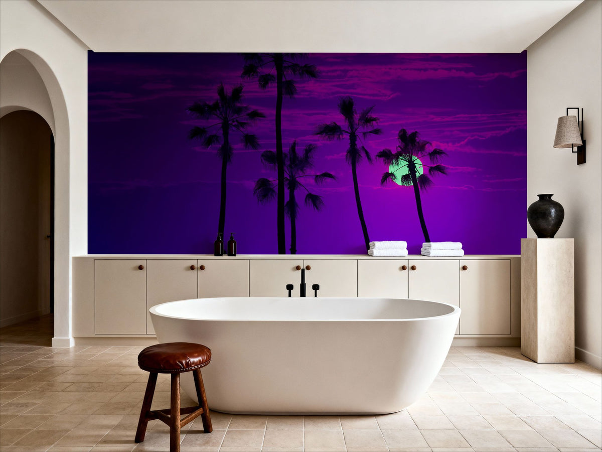 Manhattan Beach Sunset Mural Wallpaper - room preview 02