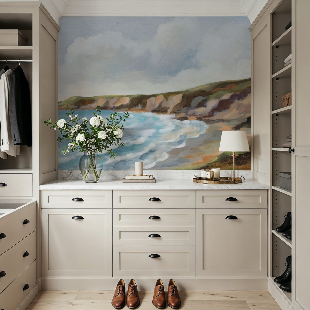 Pacific Coast Mural Wallpaper - room preview 02