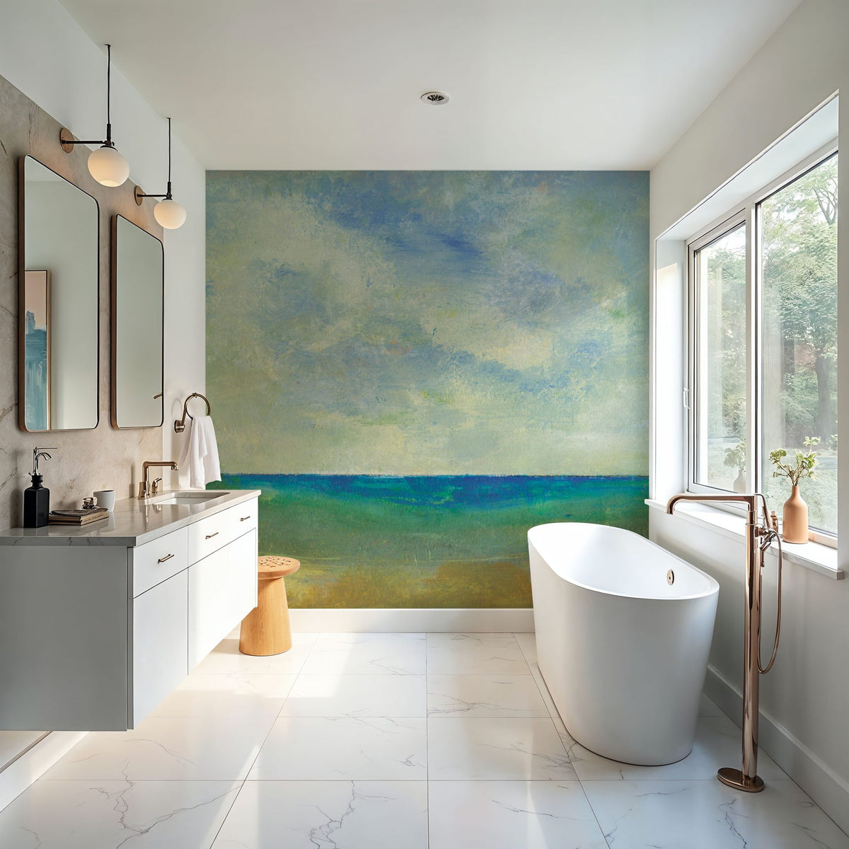 Shore I Mural Wallpaper - room preview 02