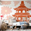 Pagodas of Taiwan Mural Wallpaper - room preview 02