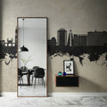 Port-au-Prince Haiti Skyline Concrete Mural Wallpaper - room preview 02