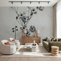 Wonderful Wildflowers XV Neutral Mural Wallpaper - room preview 02