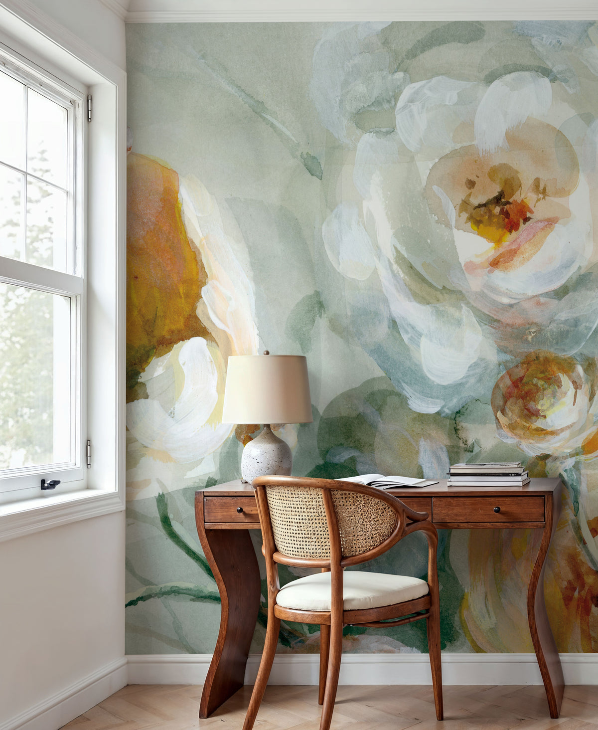 Fall Blossoms Panel III Mural Wallpaper - room preview 02