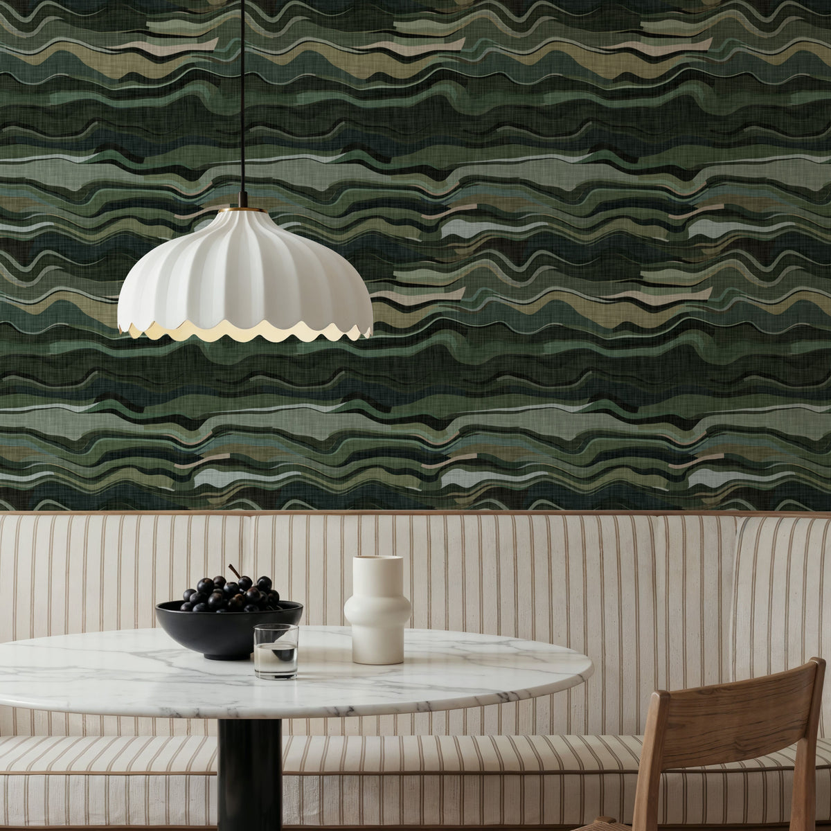 Camouflage Lines Mural Wallpaper - room preview 02