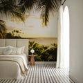 Golden Palm Cove Mural Wallpaper - room preview 02