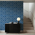 Dark Blue Fields Mural Wallpaper - room preview 02