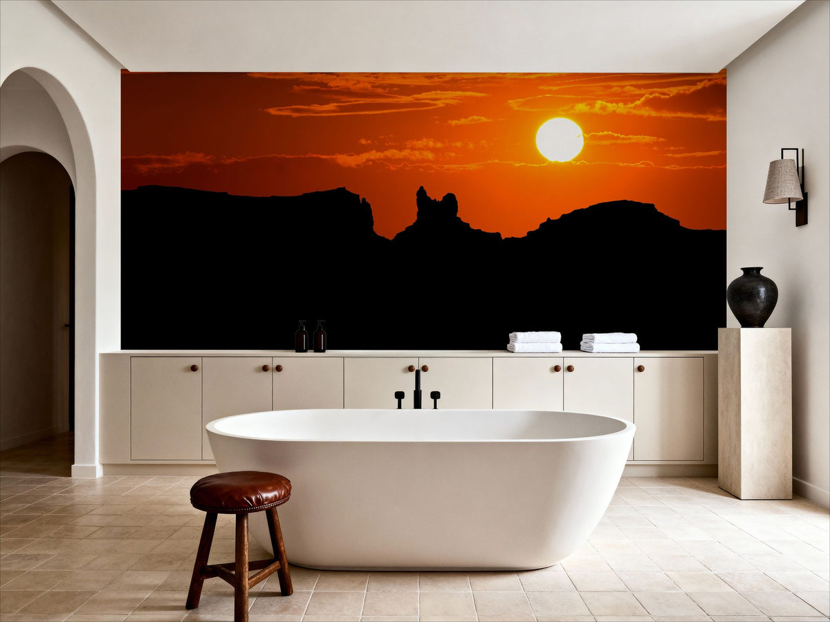 US 163 Sunset Mural Wallpaper - room preview 02