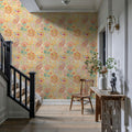 Harvest Paisley Mini Yellow Mural Wallpaper - room preview 02