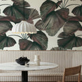 Ribbed Palm Fronds Mural Wallpaper - room preview 02