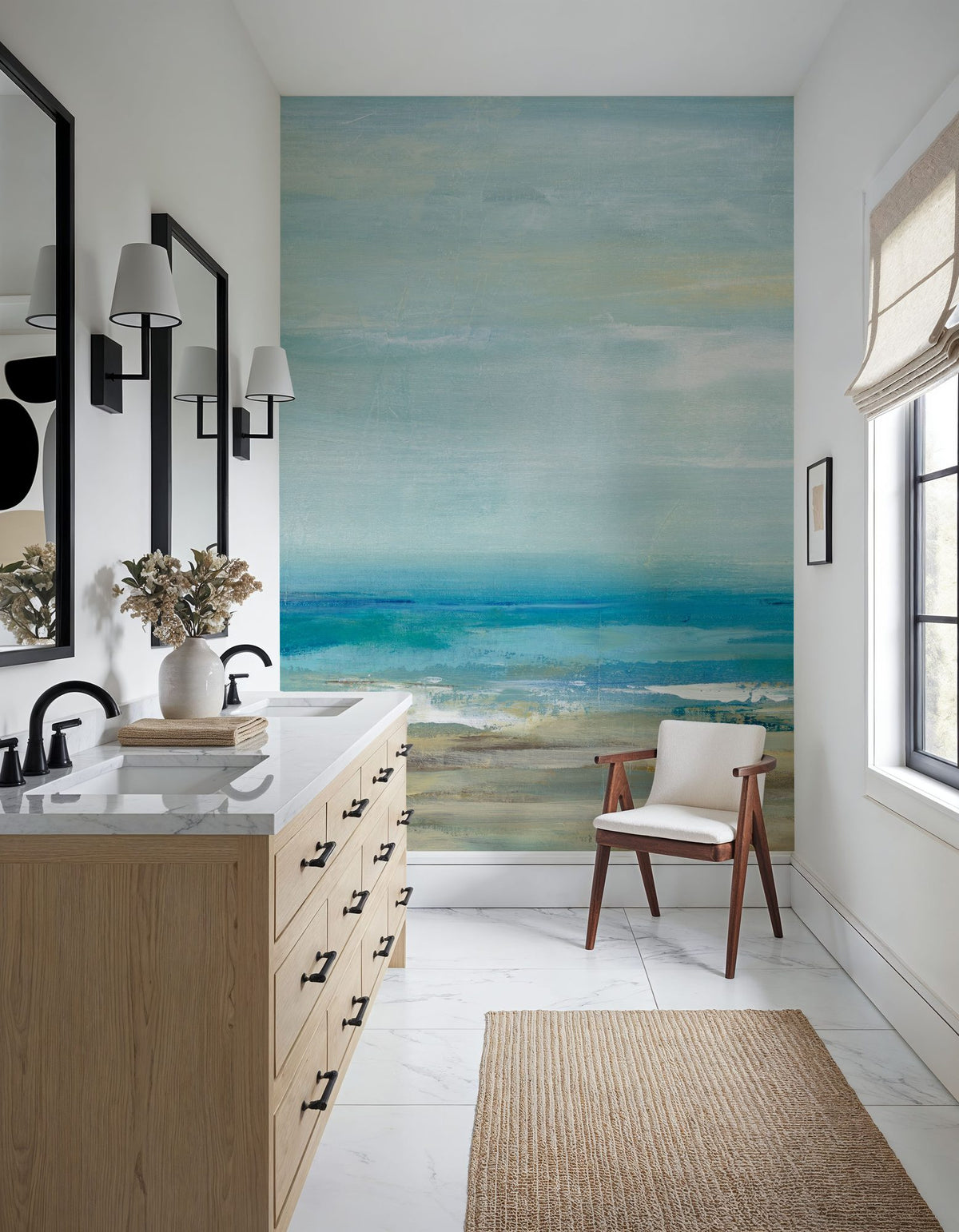 Sea Coast Mural Wallpaper - room preview 02