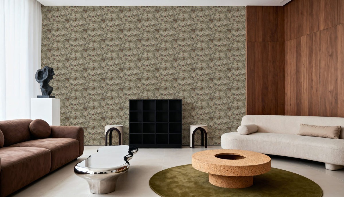 Fruit Tree Bower, Beige Mural Wallpaper - room preview 02