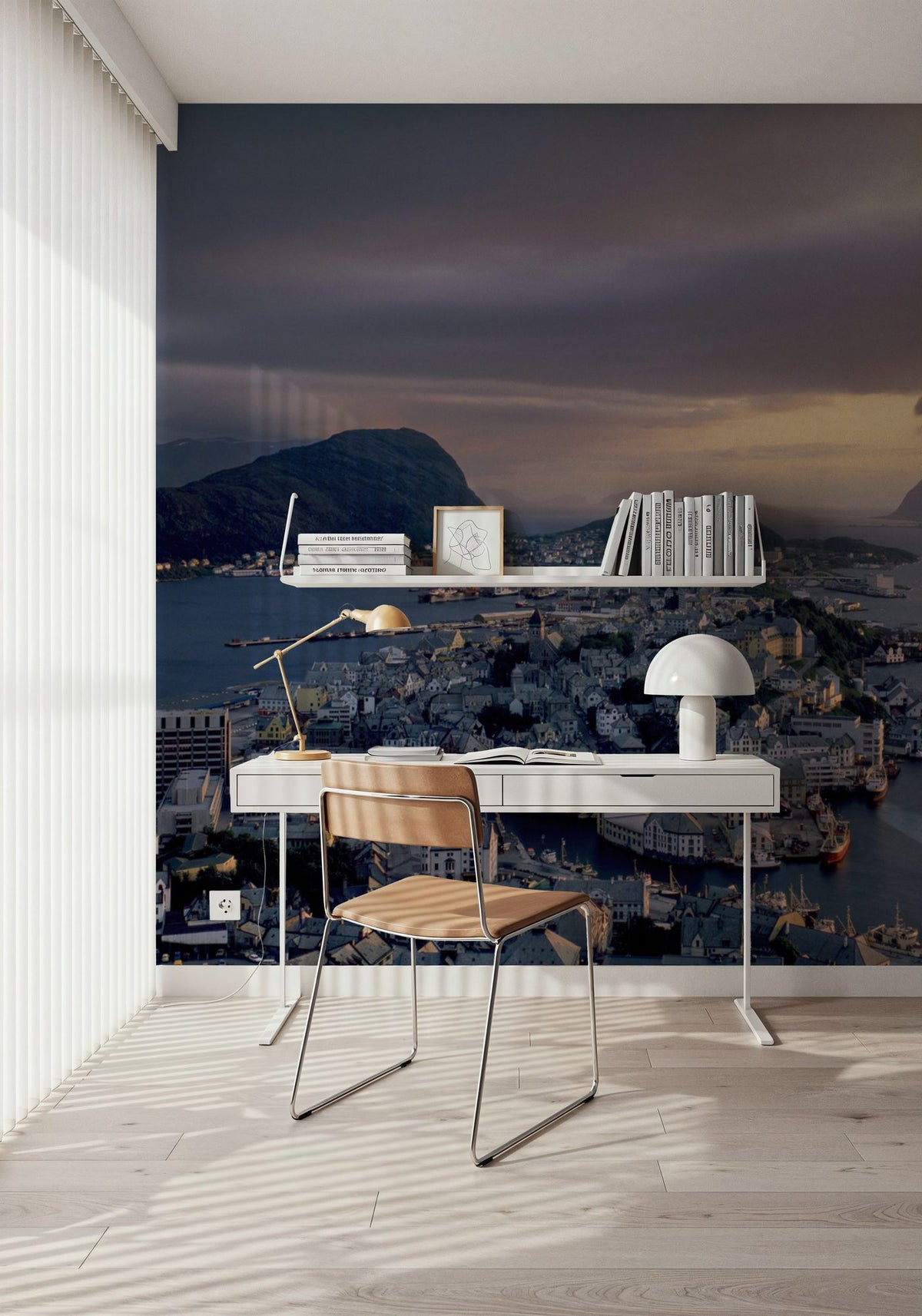 Harbor Twilight Mural Wallpaper - room preview 02