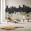 Sacramento California Skyline Concrete Mural Wallpaper - room preview 02