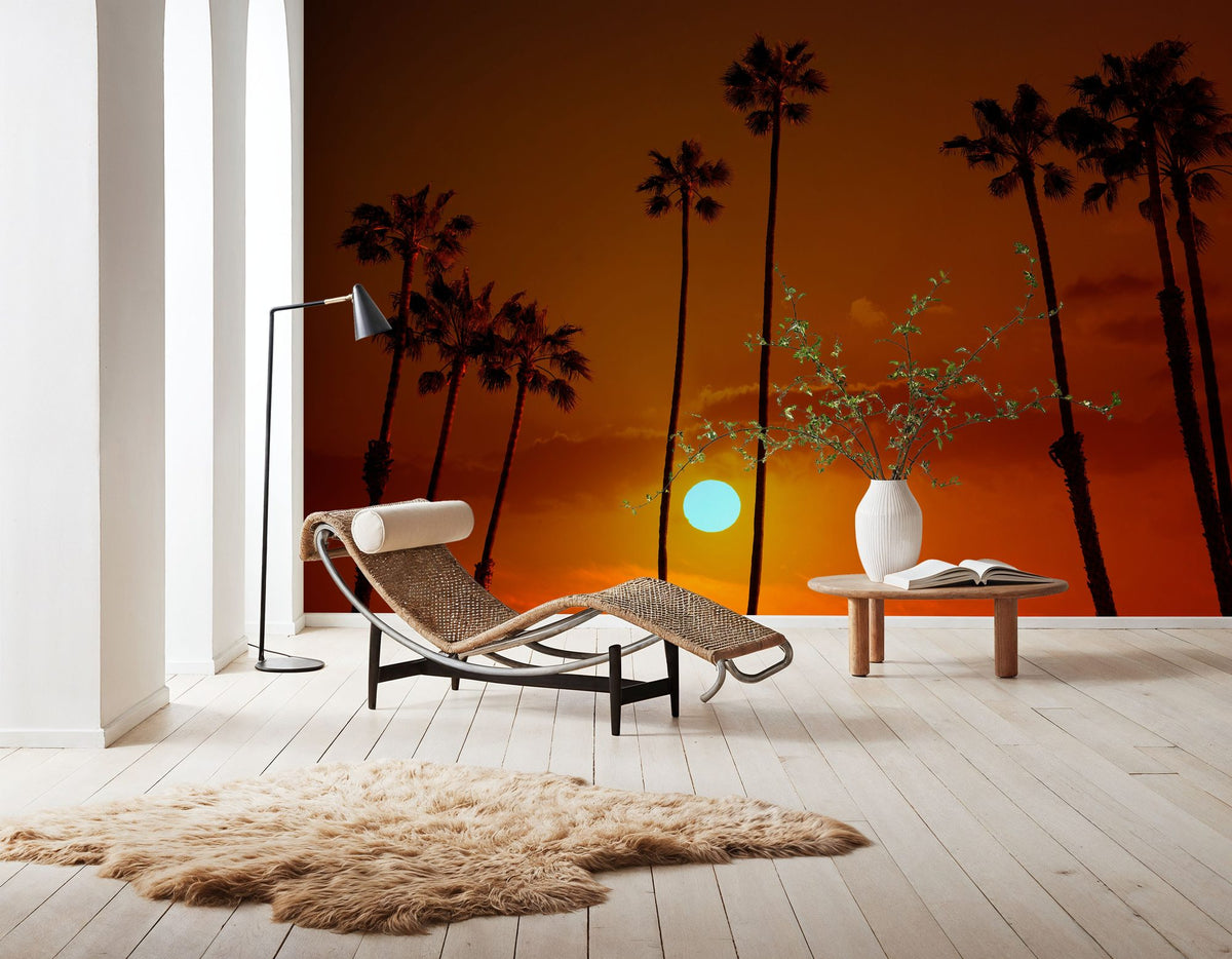 Redondo Beach Sunset Mural Wallpaper - room preview 02