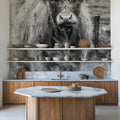 Happy Highland Portrait Mural Wallpaper - room preview 02